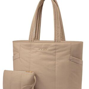 Chic 17 Inch Coffee Tote Bag - Spacious & Lightweight for Daily Essentials